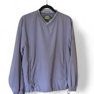 Cabela’s Windcrest purple v-neck pill over windbreaker size M